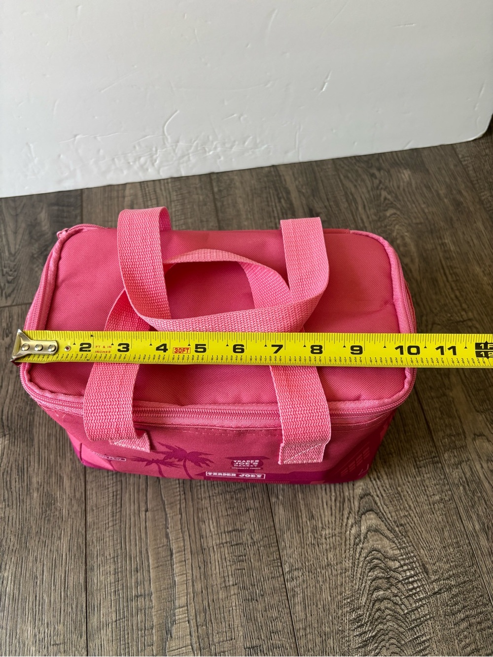 Trader Joe's Pink Mini Tote Cooler Bag - Picture 4 of 9